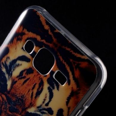 Силиконовая накладка Deexe Life Style для Samsung Galaxy J5 (J500) - Angry Tiger