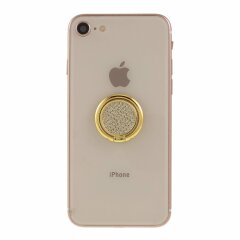 Кільце-тримач для смартфона Deexe Plaid Series - Gold