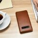 Кожаный чехол ICARER Slim Flip для Samsung Galaxy S10 Plus (G975) - Coffee. Фото 11 из 15