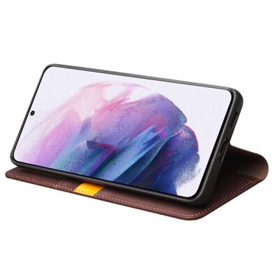 Шкіряний чохол QIALINO Wallet Case для Samsung Galaxy S21 Plus (G996) - Brown