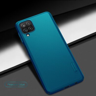 Пластиковый чехол NILLKIN Frosted Shield для Samsung Galaxy A12 (A125) / A12 Nacho (A127) - Blue