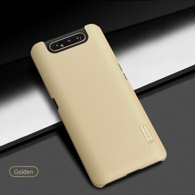 Пластиковый чехол NILLKIN Frosted Shield для Samsung Galaxy A80 (A805) - Gold