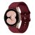 Ремешок Deexe Soft Silicone для Samsung Galaxy Watch 4 Classic (46mm) / Watch 4 Classic (42mm) / Watch 4 (40mm) / Watch 4 (44mm) - Wine Red