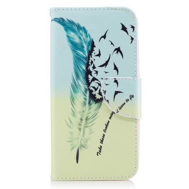 Чехол-книжка UniCase Color Wallet для Samsung Galaxy J3 2017 (J330) - Feather Pattern