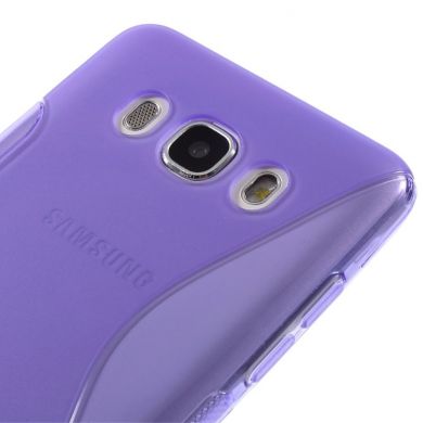 Силиконовый чехол Deexe S Line для Samsung Galaxy J5 2016 (J510) - Violet