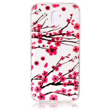 Силиконовый (TPU) чехол Deexe LumiCase для Samsung Galaxy J7 2017 (J730) - Cherry Blossom