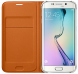 Чехол Flip Wallet PU для Samsung S6 Edge (G925) EF-WG925PBEGRU - Orange. Фото 2 из 3