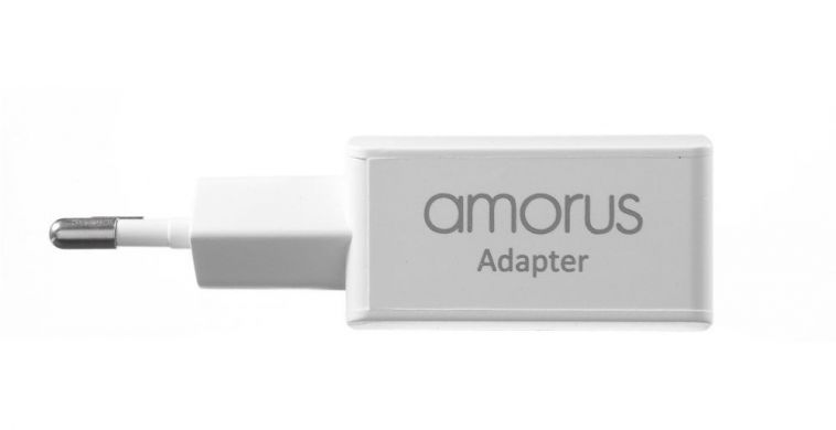 Сетевое зарядное устройство AMORUS Travell Adapter 2.1А (2 USB)+ кабель Type-C