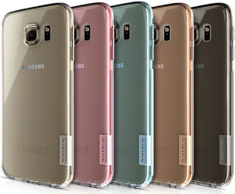 Силиконовая накладка Nillkin 0.6mm Nature TPU для Samsung Galaxy S6 (G920) - Pink