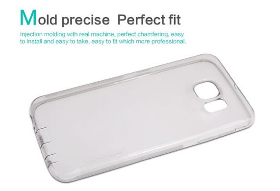 Силиконовая накладка Nillkin 0.6mm Nature TPU для Samsung Galaxy S6 (G920) - Gray