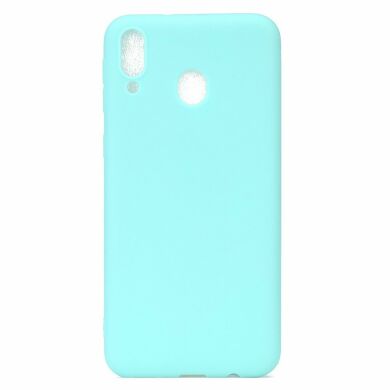 Силиконовый (TPU) чехол Deexe Matte Case для Samsung Galaxy A30 (A305) / A20 (A205) - Baby Blue