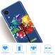 Силиконовый (TPU) чехол Deexe Pretty Glossy для Samsung Galaxy A03 Core (A032) - Blue Flowers. Фото 3 из 3