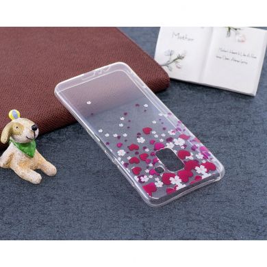Силиконовый (TPU) чехол Deexe Pretty Glossy для Samsung Galaxy A8 (A530) - Hearts