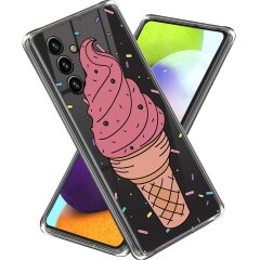Силіконовий (TPU) чохол Deexe Pretty Glossy для Samsung Galaxy M14 (M146) - Ice Cream