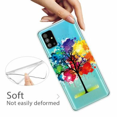 Силиконовый (TPU) чехол Deexe Pretty Glossy для Samsung Galaxy S20 Plus (G985) - Colorful Tree