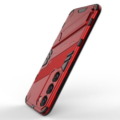 Защитный чехол Deexe Bibercas для Samsung Galaxy S23 Plus - Red