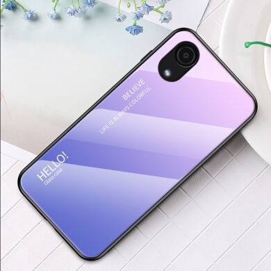 Защитный чехол Deexe Gradient Color для Samsung Galaxy A03 Core (A032) - Pink / Purple