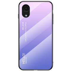 Защитный чехол Deexe Gradient Color для Samsung Galaxy A03 Core (A032) - Pink / Purple