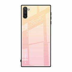 Защитный чехол Deexe Gradient Color для Samsung Galaxy Note 10 (N970) - Gold / Pink