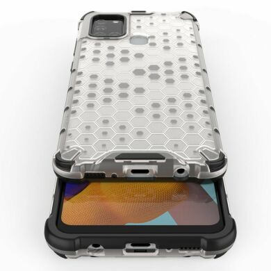 Защитный чехол Deexe Honeycomb Series для Samsung Galaxy A21s (A217) - White