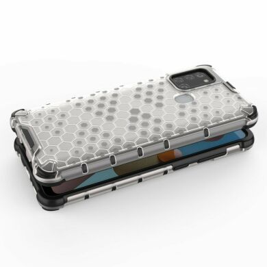 Защитный чехол Deexe Honeycomb Series для Samsung Galaxy A21s (A217) - White