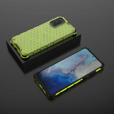 Защитный чехол Deexe Honeycomb Series для Samsung Galaxy S20 Plus (G985) - Green