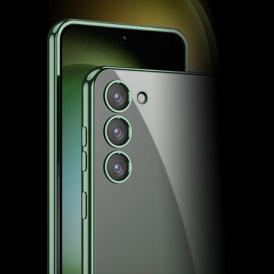 Защитный чехол GKK Space Frame для Samsung Galaxy S23 (S911) - Midnight Green