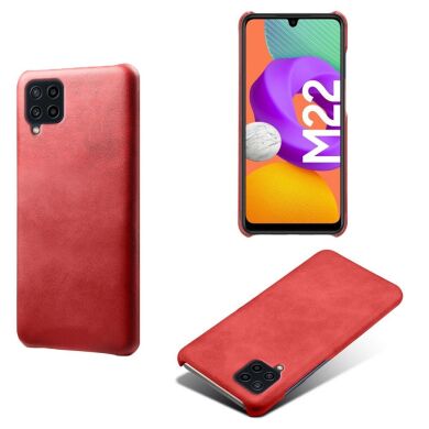 Защитный чехол KSQ Leather Cover для Samsung Galaxy M22 (M225) / Galaxy M32 (M325) - Red