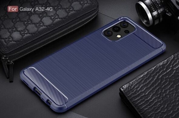 Защитный чехол UniCase Carbon для Samsung Galaxy A32 (А325) - Blue