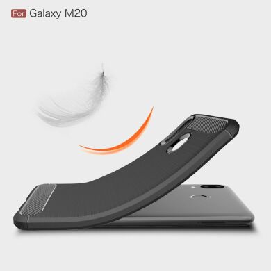 Защитный чехол UniCase Carbon для Samsung Galaxy M20 (M205) - Grey
