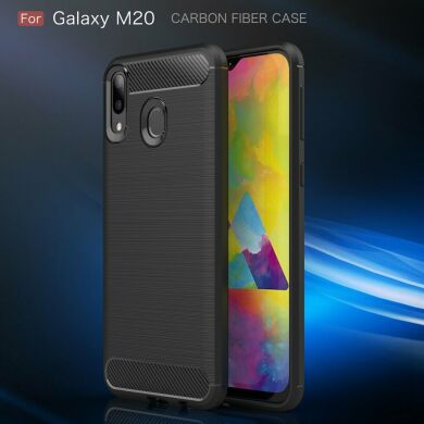 Защитный чехол UniCase Carbon для Samsung Galaxy M20 (M205) - Black
