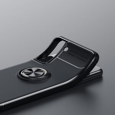 Защитный чехол UniCase Magnetic Ring для Samsung Galaxy S21 FE (G990) - Black / Blue