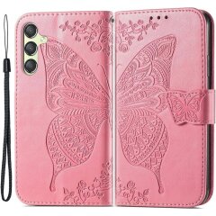 Чехол UniCase Butterfly Pattern для Samsung Galaxy A25 (A256) - Pink
