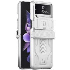 Защитный чехол GKK Hinge Case для Samsung Galaxy Flip 4 - Silver