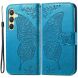 Чехол UniCase Butterfly Pattern для Samsung Galaxy S24 Plus - Blue. Фото 1 из 5