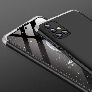 Защитный чехол GKK Double Dip Case для Samsung Galaxy M31s (M317) - Black / Silver