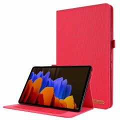 Чохол Deexe Cloth Style для Samsung Galaxy Tab S7 (T870.875) / S8 (T700/706) - Red