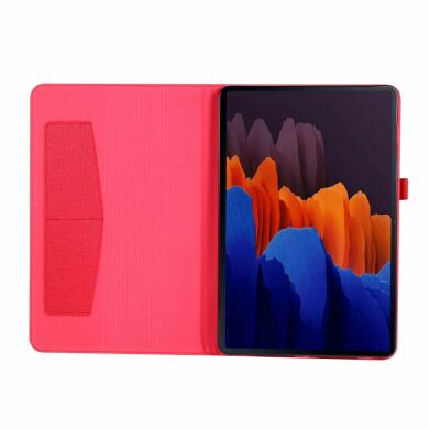 Чехол Deexe Cloth Style для Samsung Galaxy Tab S7 (T870.875) / S8 (T700/706) - Red