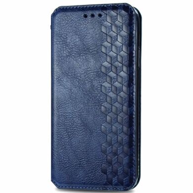 Чехол Deexe Rhombus Wallet для Samsung Galaxy A05 (A055) - Blue