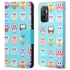 Чохол-книжка Deexe Color Wallet для Samsung Galaxy A33 - Cute Owls