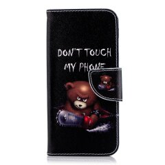 Чехол-книжка Deexe Color Wallet для Samsung Galaxy A6 2018 (A600) - Don't Touch My Phone C