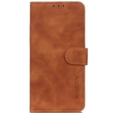 Чехол-книжка KHAZNEH Retro Wallet для Samsung Galaxy S24 Plus - Brown