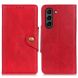 Чехол UniCase Vintage Wallet для Samsung Galaxy S21 FE (G990) - Red. Фото 2 из 13