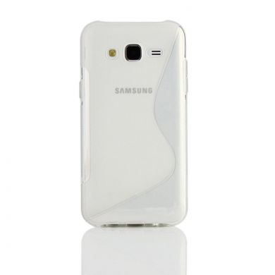 Силиконовая накладка Deexe S Line для Samsung Galaxy J5 (J500) - Transparent