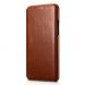 Кожаный чехол-книжка ICARER Slim Flip для Samsung Galaxy S9+ (G965) - Brown. Фото 2 из 16