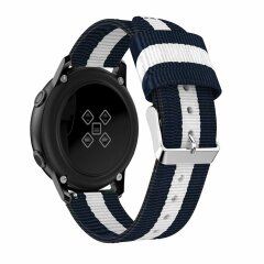 Ремінець UniCase Nylon для Samsung Watch Active / Active 2 40mm / Active 2 44mm - Blue / White