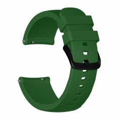 Ремешок UniCase Twill Texture Strap для Samsung Watch Active / Active 2 40mm / Active 2 44mm - Blackish Green