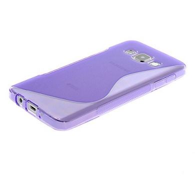 Силиконовая накладка Deexe S Line для Samsung Galaxy A3 (A300) - Violet