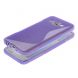 Силиконовая накладка Deexe S Line для Samsung Galaxy A3 (A300) - Violet. Фото 2 из 5