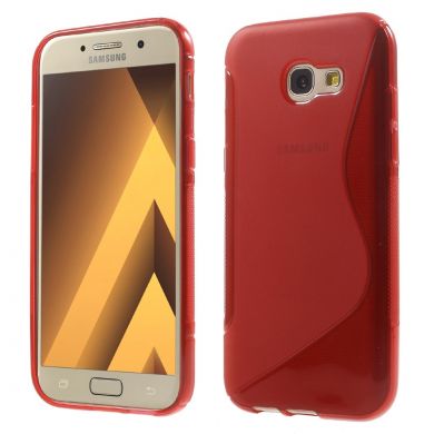 Силиконовый чехол Deexe S Line для Samsung Galaxy A5 2017 (A520) - Red